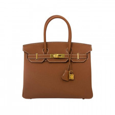 [주문접수] Hermès Birkin 30 Togo 여성 토트백 골드 골드하드웨어 H07330