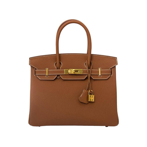 [주문접수] Hermès Birkin 30 Togo 여성 토트백 골드 골드하드웨어 H07330